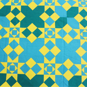 Printed Geometrical Cotton 250 TC Fitted Bedsheet Design 