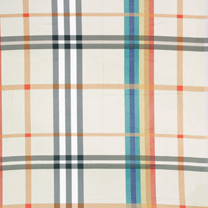 Soft Check Print 250 TC Fitted Bedsheet In Multicolor At Best Prices