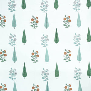 Soft Cotton Floral print 250 TC fitted bedsheet in Orange At Best Prices