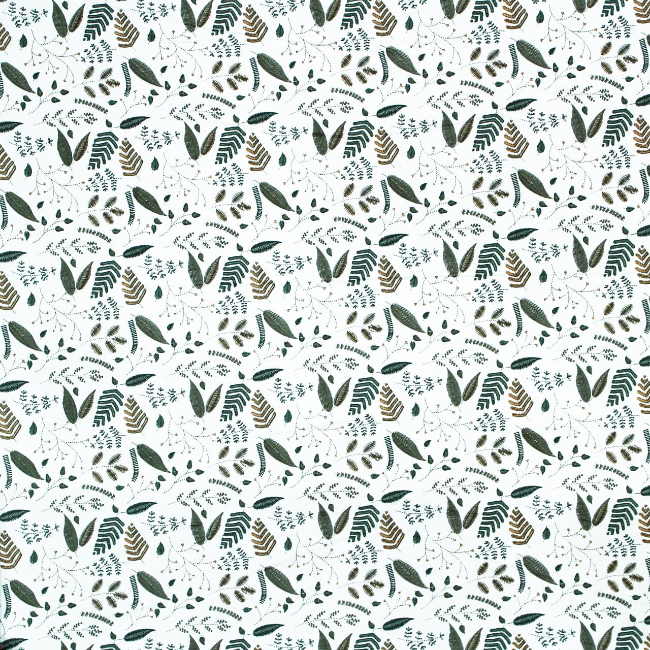Soft Cotton Floral Print 250 TC Fitted Bedsheet In Green Online In India