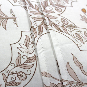 Soft 250 TC Printed Floral Cotton Fitted Bedsheet in Mustard online at best prices