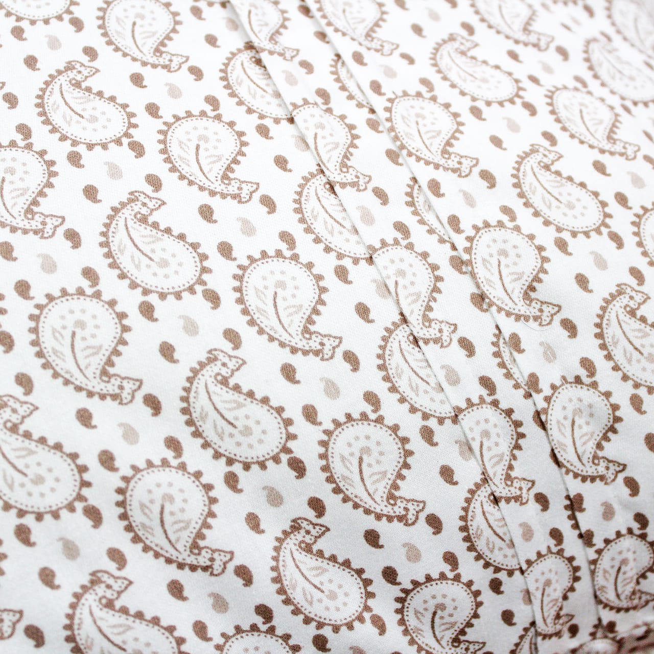 Soft 250 TC Printed Floral Cotton Fitted Bedsheet in Brown online at best prices