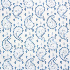 Soft 250 TC Printed Floral Cotton Fitted Bedsheet in Blue online at best prices