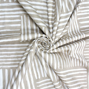 Soft 250 TC Printed Floral Cotton Fitted Bedsheet in Brown online at best prices