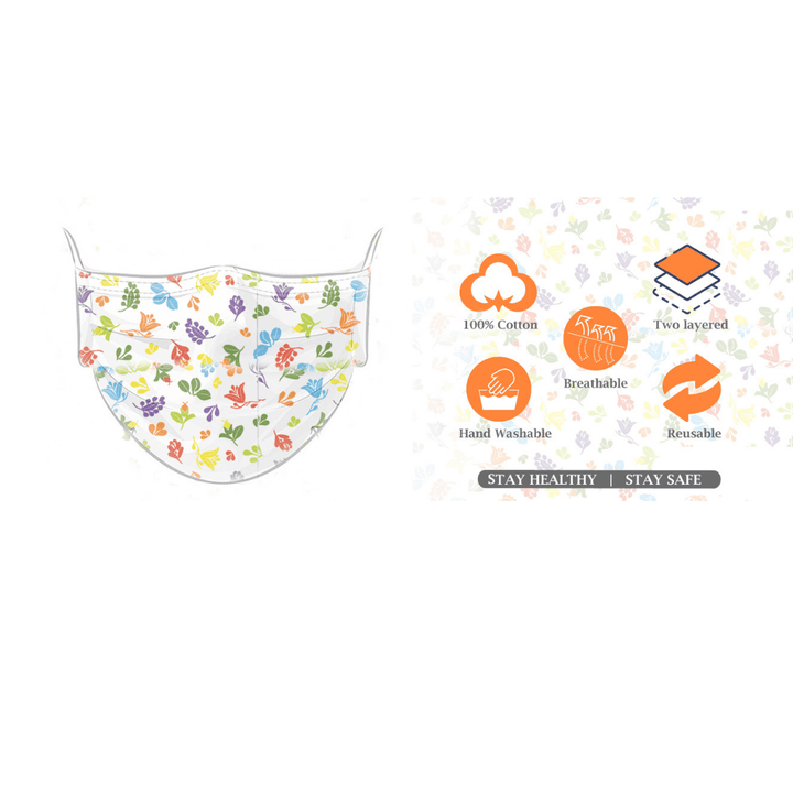 Colorful patterned face mask 