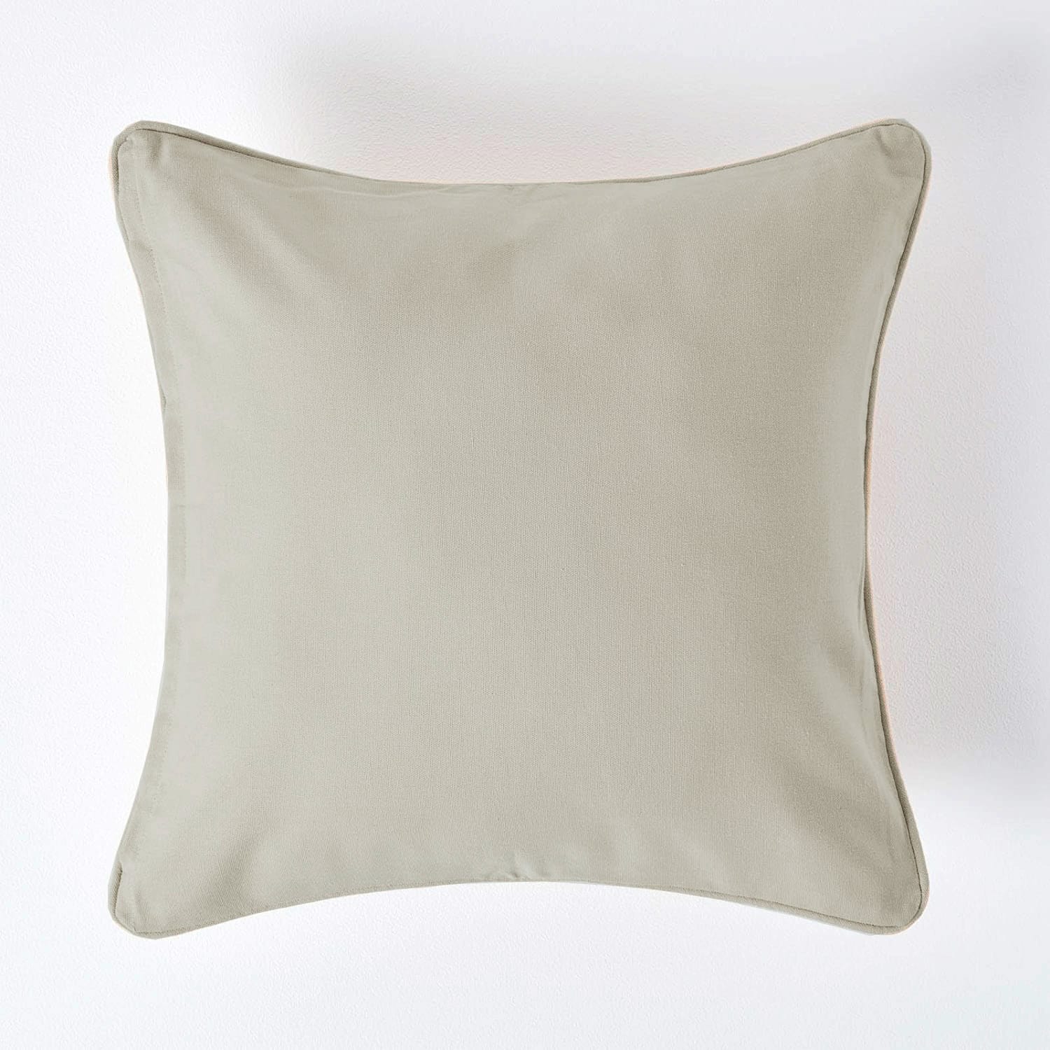 Plain Cotton Decorative Cushion Cover 1 Pc in Khaki online at best prices