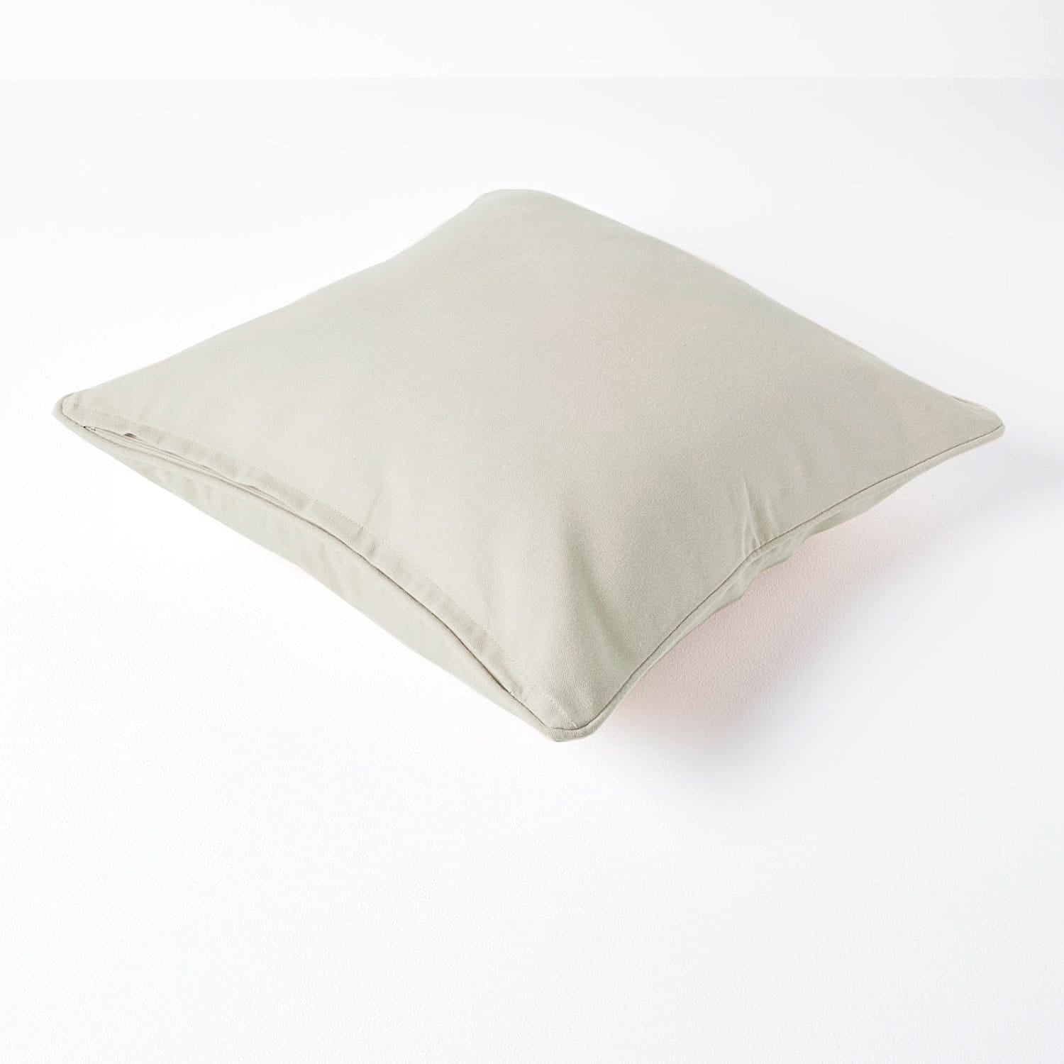 Plain Cotton Decorative Cushion Cover 1 Pc in Khaki online at best prices