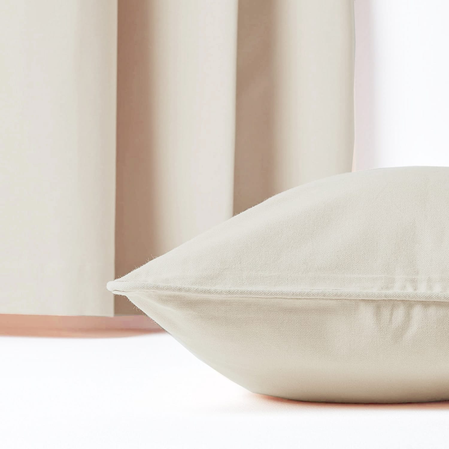 Plain Cotton Decorative Cushion Cover 1 Pc in Khaki online at best prices
