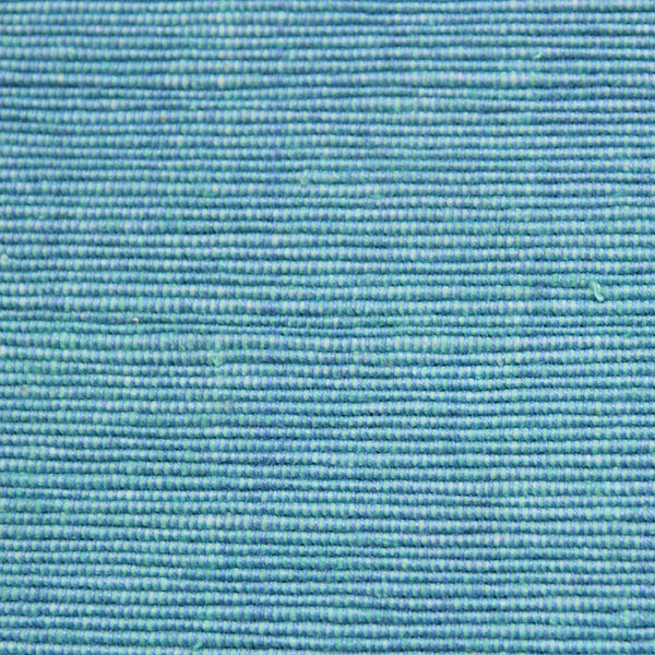 Handloom Corded Weave 330 GSM Plain Cotton Fabric 48" (122 cms) - Blue