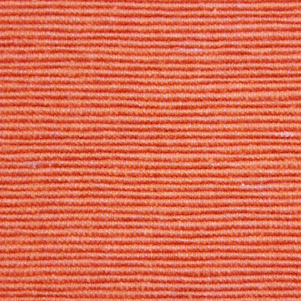 Handloom Corded Weave 330 GSM Plain Cotton Fabric 48" (122 cms) - Orange