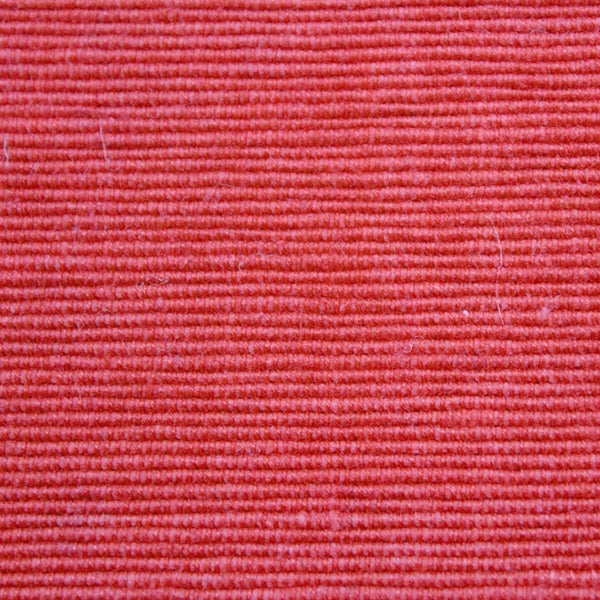 Handloom Corded Weave 330 GSM Plain Cotton Fabric 48" (122 cms) - Red