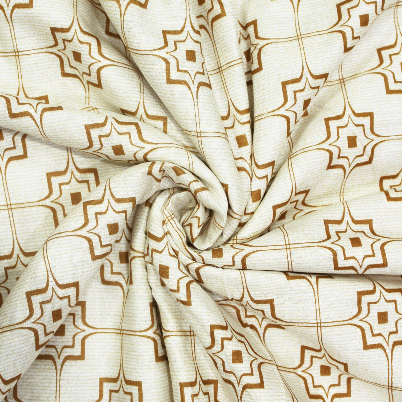 Riva Geometrical Cotton Dohar Mustard  