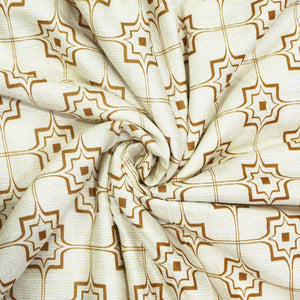 Riva Geometrical Cotton Dohar Mustard  