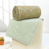 IRIS Designer Border Cotton Reversible Dohar, Mustard