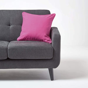 Plain Cotton Decorative Cushion Cover 1 Pc in Magenta online at best prices