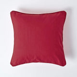 Plain Cotton Decorative Cushion Cover 1 Pc in Maroon online at best prices