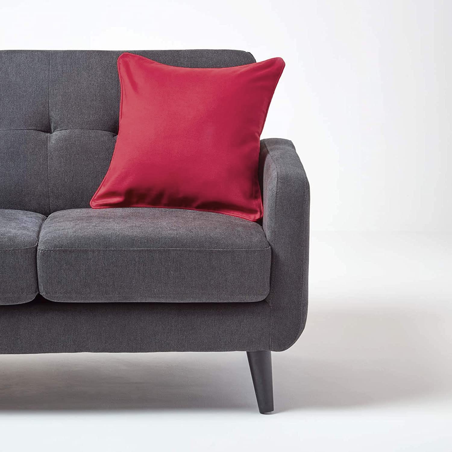 Plain Cotton Decorative Cushion Cover 1 Pc in Maroon online at best prices