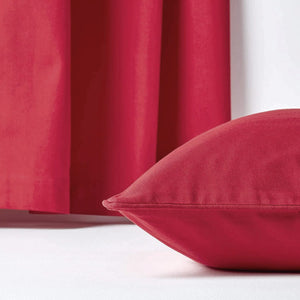 Plain Cotton Decorative Cushion Cover 1 Pc in Maroon online at best prices