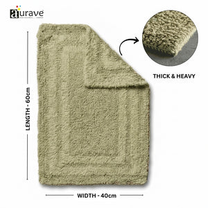 Reversible Cotton Bathmat,with dimensions and texture details 