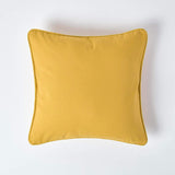 Plain Cotton Decorative Cushion Cover in Mustard 