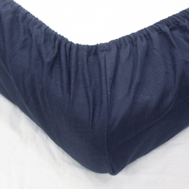 Mercerized Cotton Textured Weave Cotton Fitted Bedsheet 