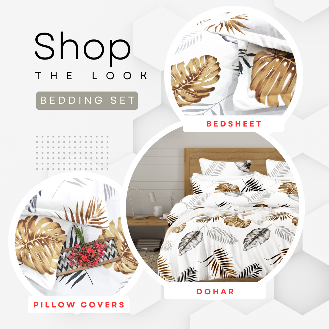 Cotton Floral Print 210 TC King Size Fitted Bedsheet In Brown At Best Prices