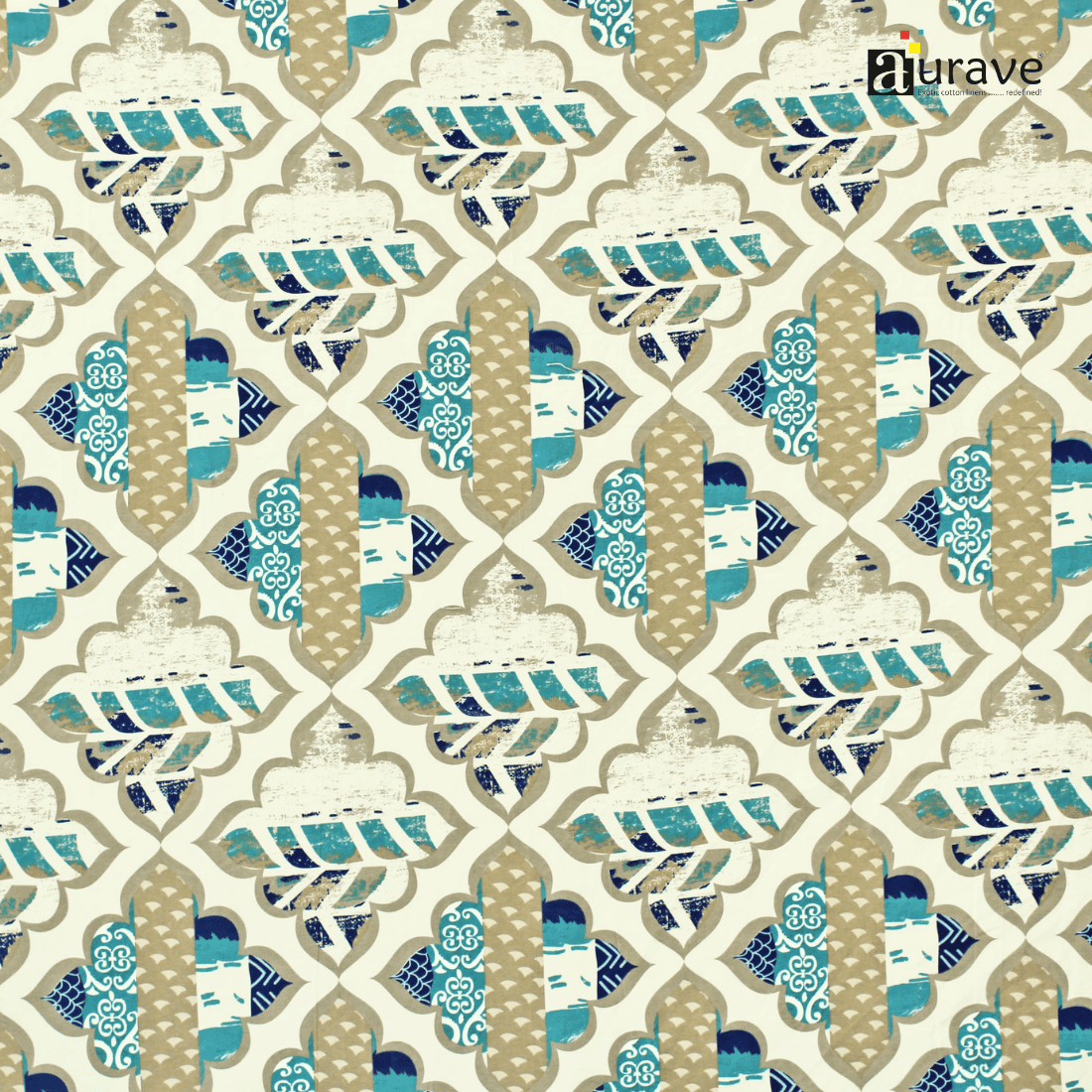 Close up Printed Floral  Design 