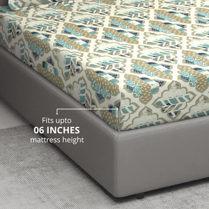 Cotton blend fitted bedsheet