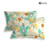 Printed Floral Set of 2 Pcs Pillow Cover - Multicolor