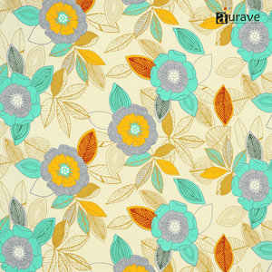 Close up Printed Floral  Design 
