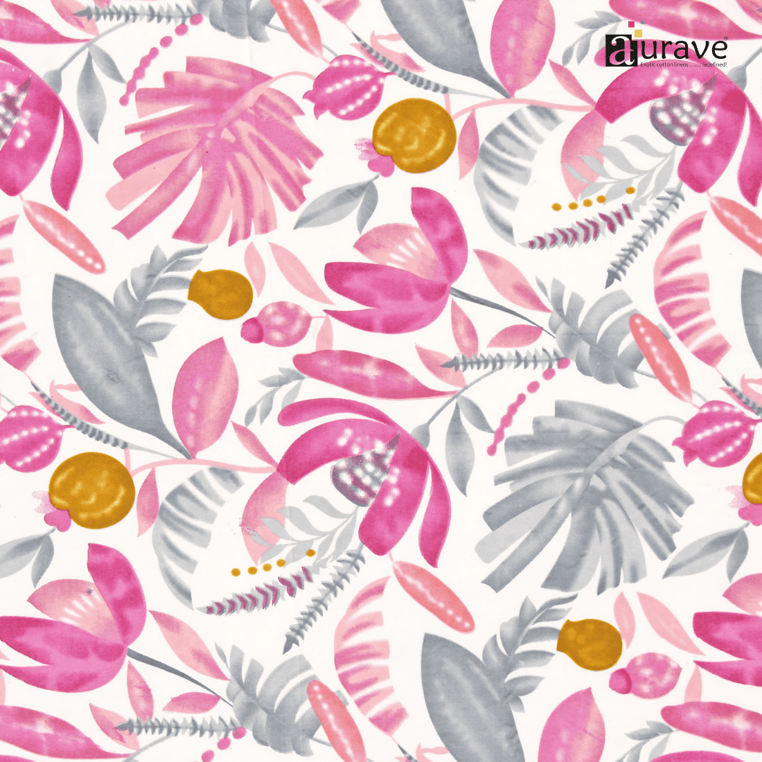 Close up Printed Floral  Design 