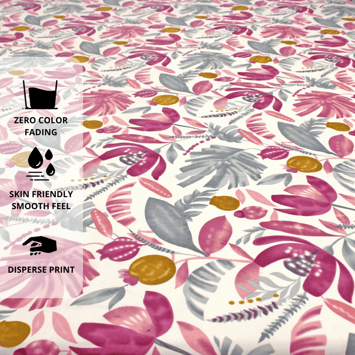 Printed cotton blend bedsheet