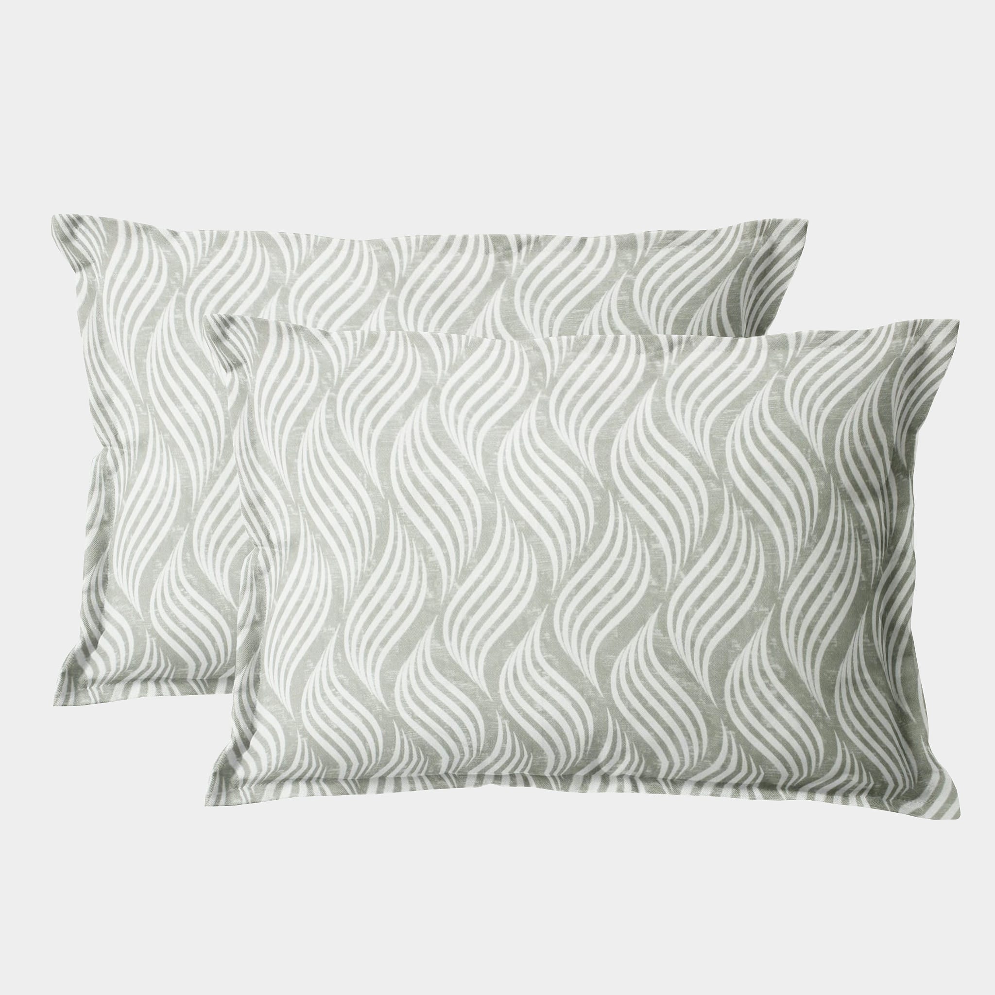 Soft Abstract Print Pillow Cover Set In Grey Online At Best prices(2 Pcs)