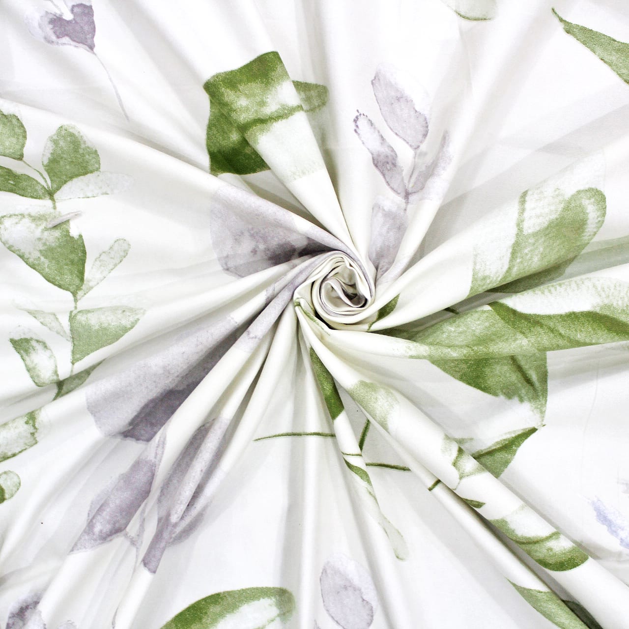 Soft Cotton Floral Print 210 TC Fitted Bedsheet In Cream At Best Prices