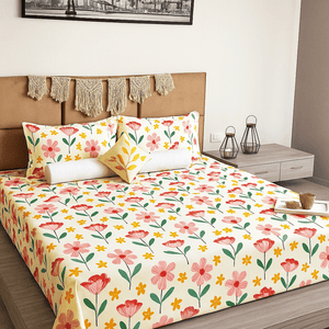 Fitted bedsheet with Pillow Covers