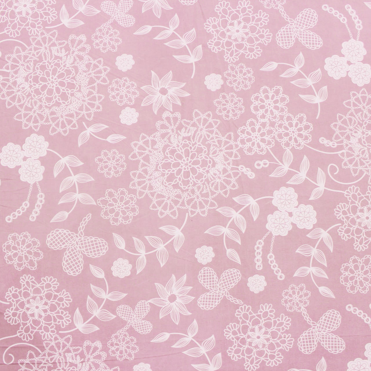 Stylish Peach 210 TC Cotton Floral Fitted Bedsheet At Best Price