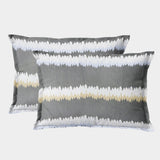 Soft Floral Print Pillow Cover Set In Grey Online At Best prices(2 Pcs)