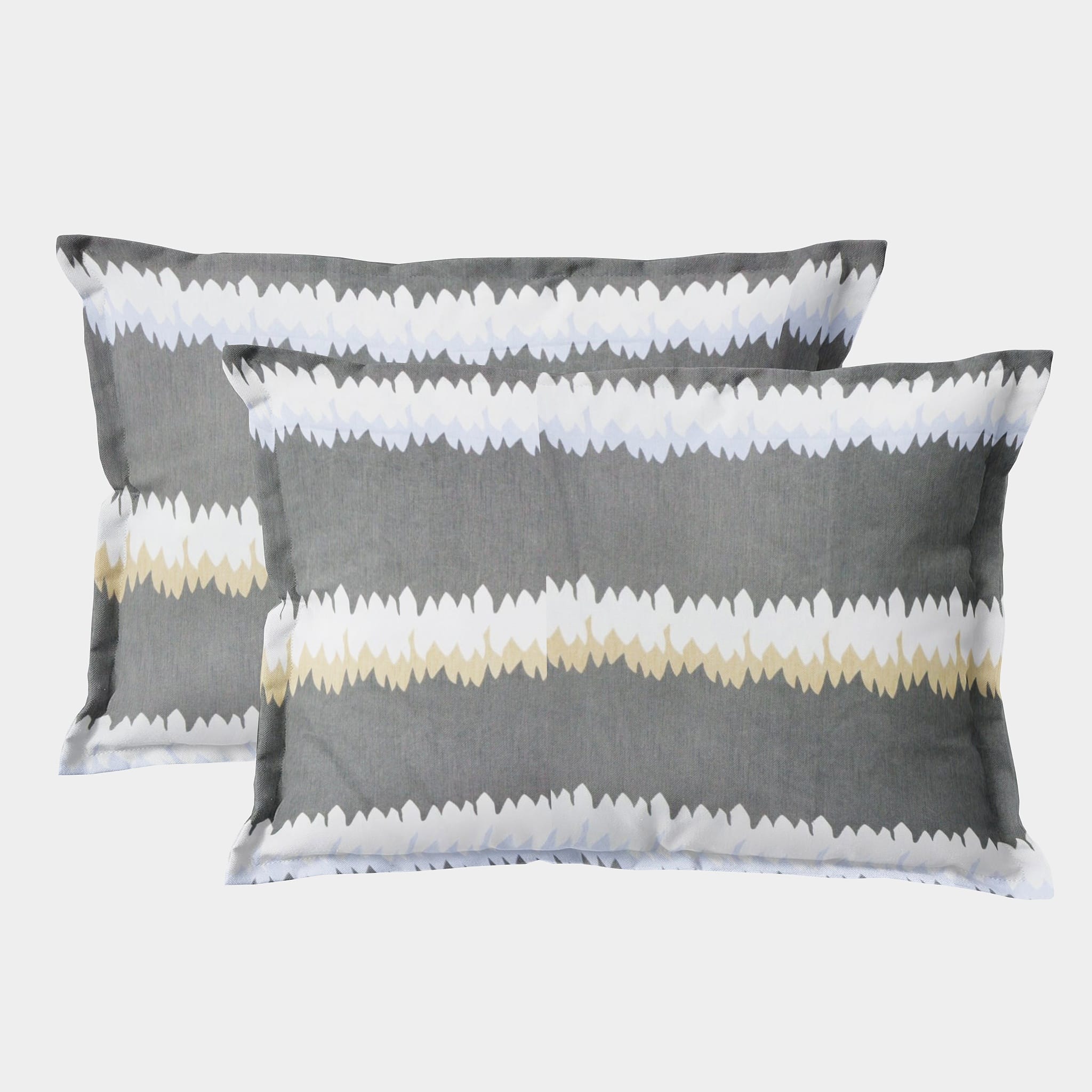 Soft Floral Print Pillow Cover Set In Grey Online At Best prices(2 Pcs)
