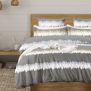 Best Microfiber Floral print Reversible AC Dohar Blanket In Grey