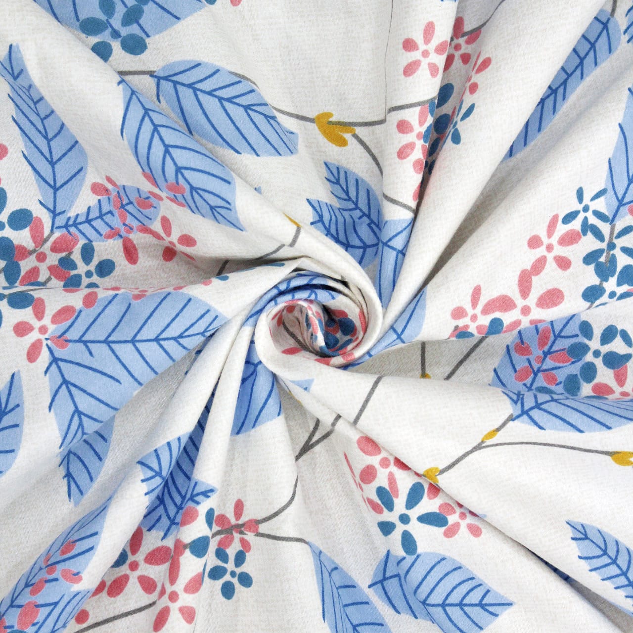 Best Microfiber Floral print Reversible AC Dohar Blanket In Blue