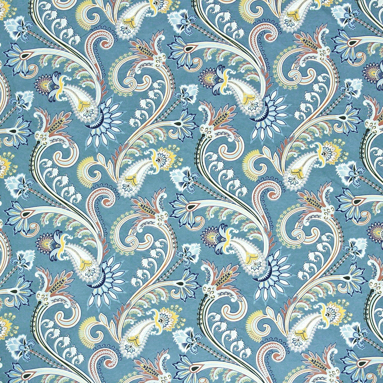 Full View  Paisley Fitted bedsheet design