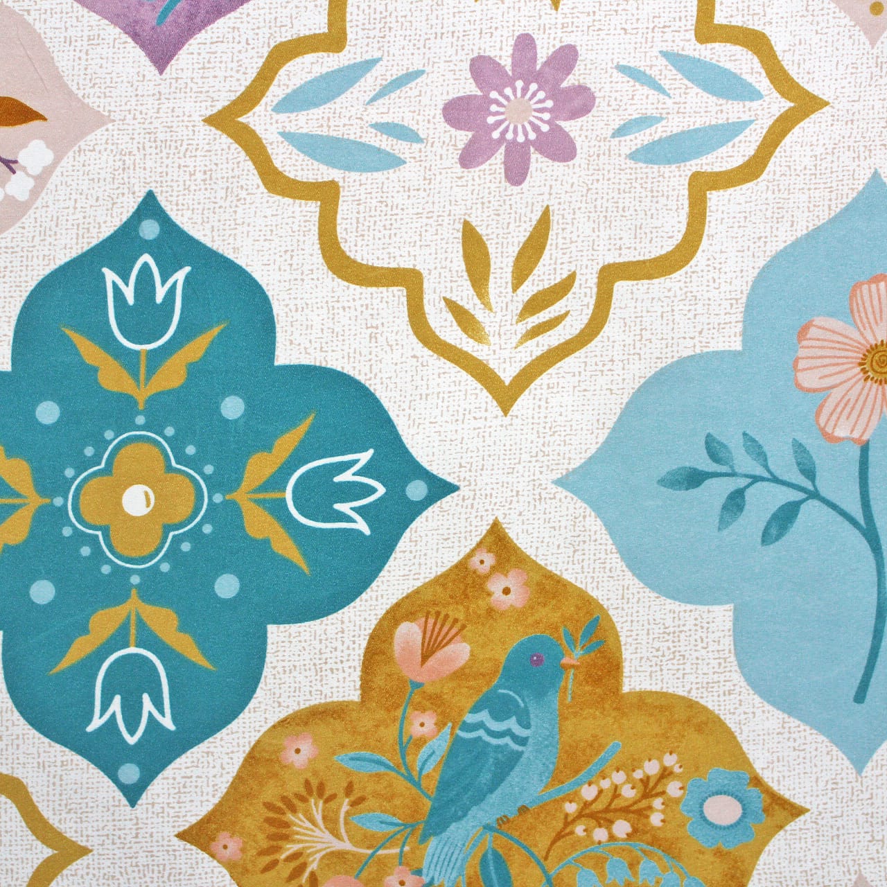 Cotton Floral Print 210 TC King Size Fitted Bedsheet In Multicolor At Online