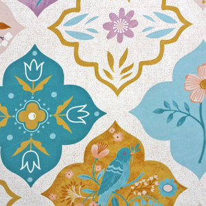 Cotton Floral Print 210 TC King Size Fitted Bedsheet In Multicolor At Online