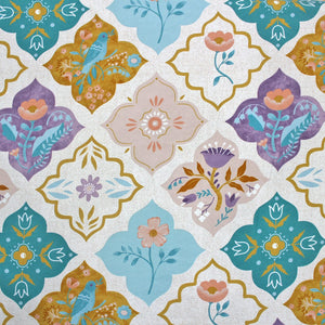 Cotton Floral Print 210 TC King Size Fitted Bedsheet In Multicolor At Online