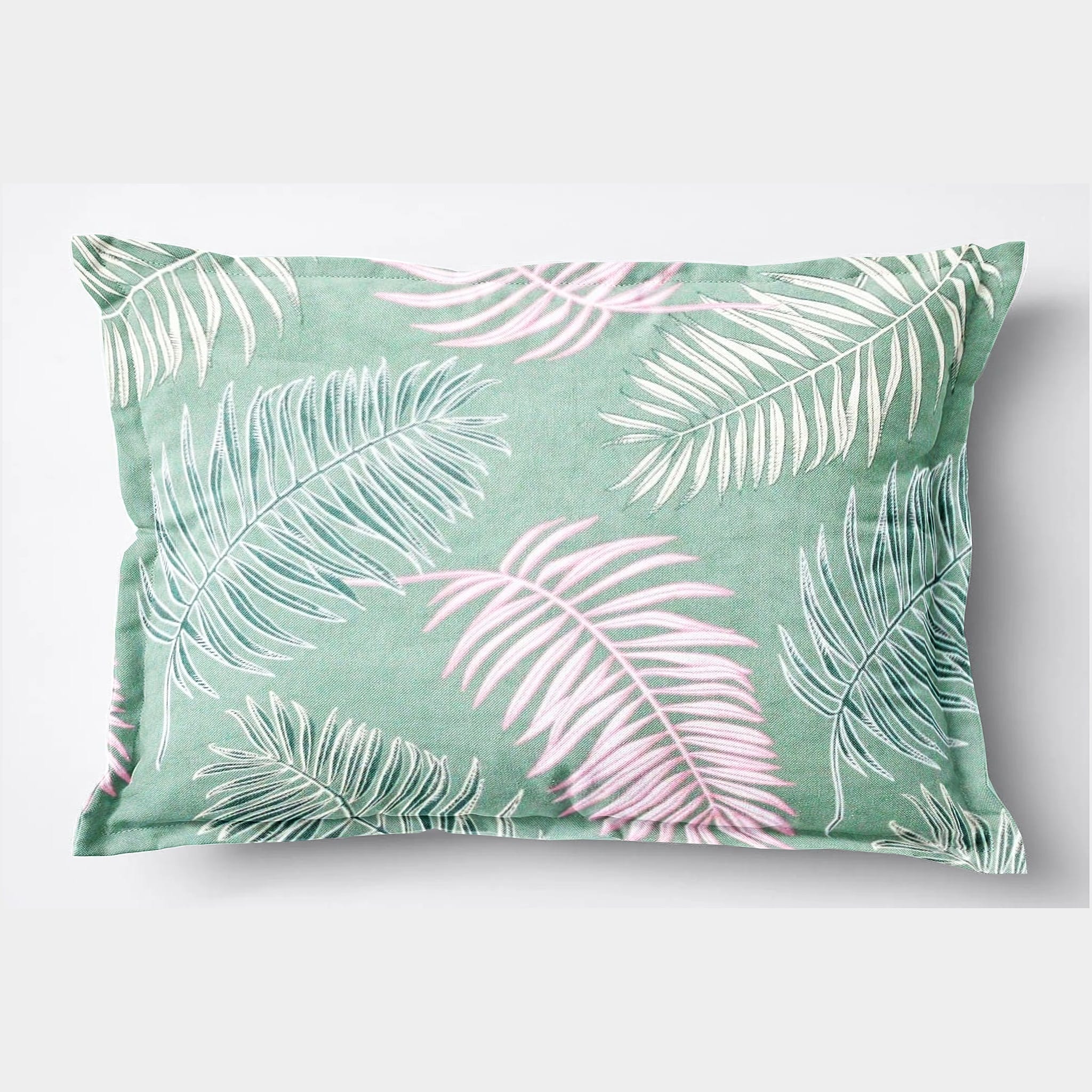 Soft Floral Print Pillow Cover Set In Green Online At Best prices(2 Pcs)