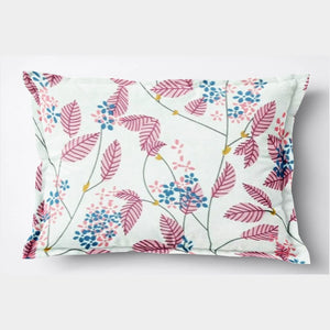 Soft Floral Print Pillow Cover Set In Magenta Online At Best prices(2 Pcs)