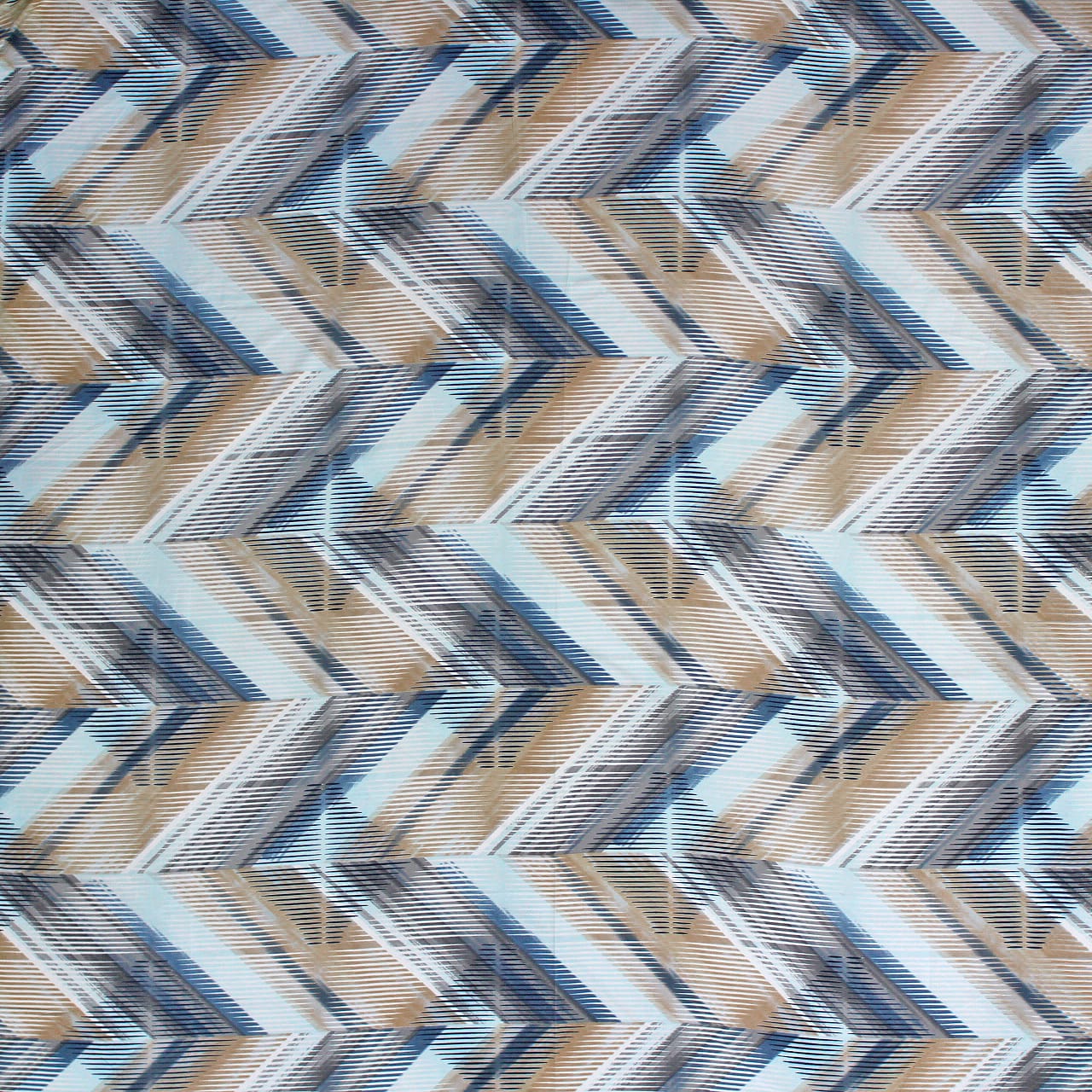 Stylish Multicolor 210 TC Cotton Geometrical Flat Bedsheet At Best Price