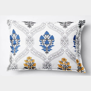 Soft Floral Print Pillow Cover Set In Blue Online At Best prices(2 Pcs)