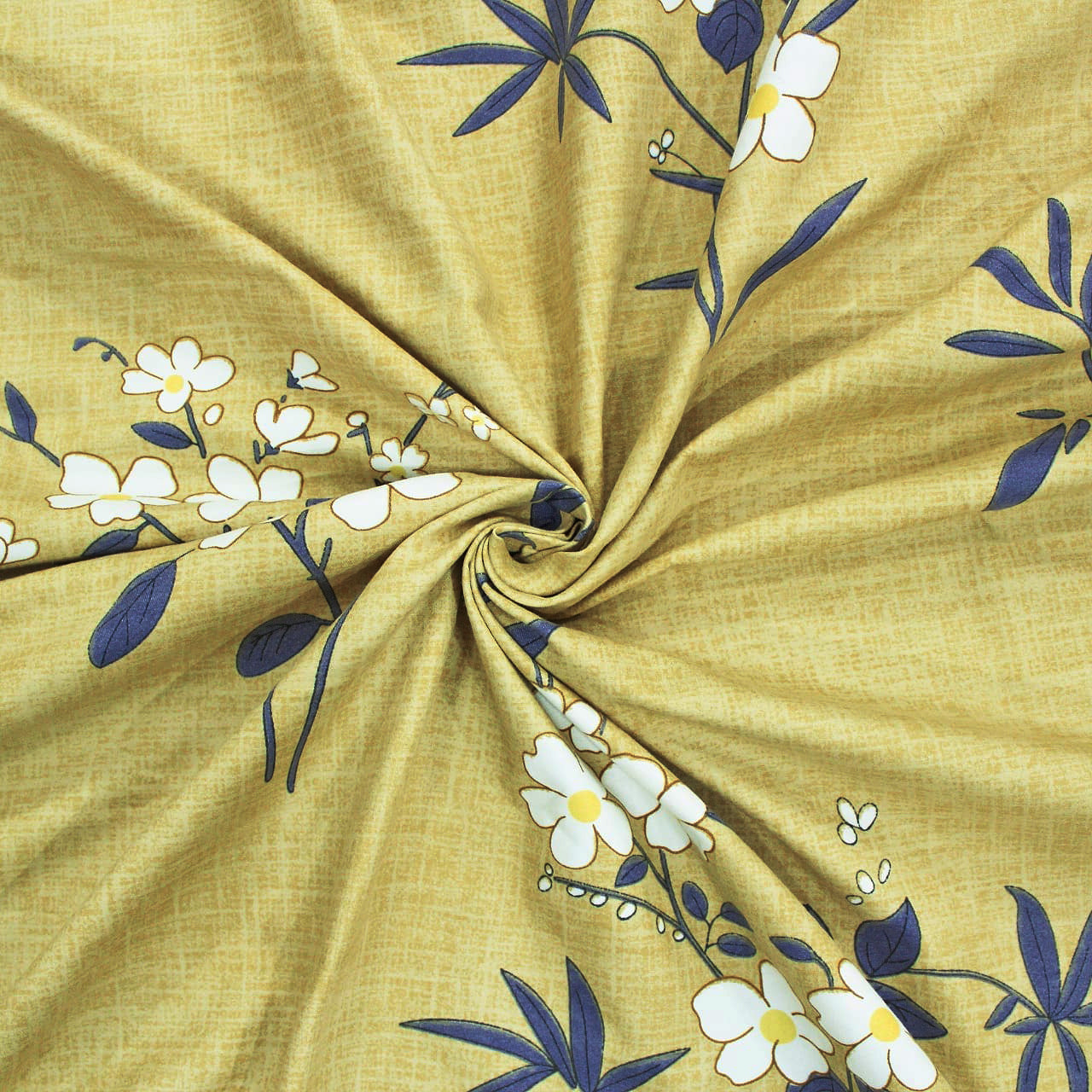 Microfiber Floral Reversible AC Dohar Blanket, Olive