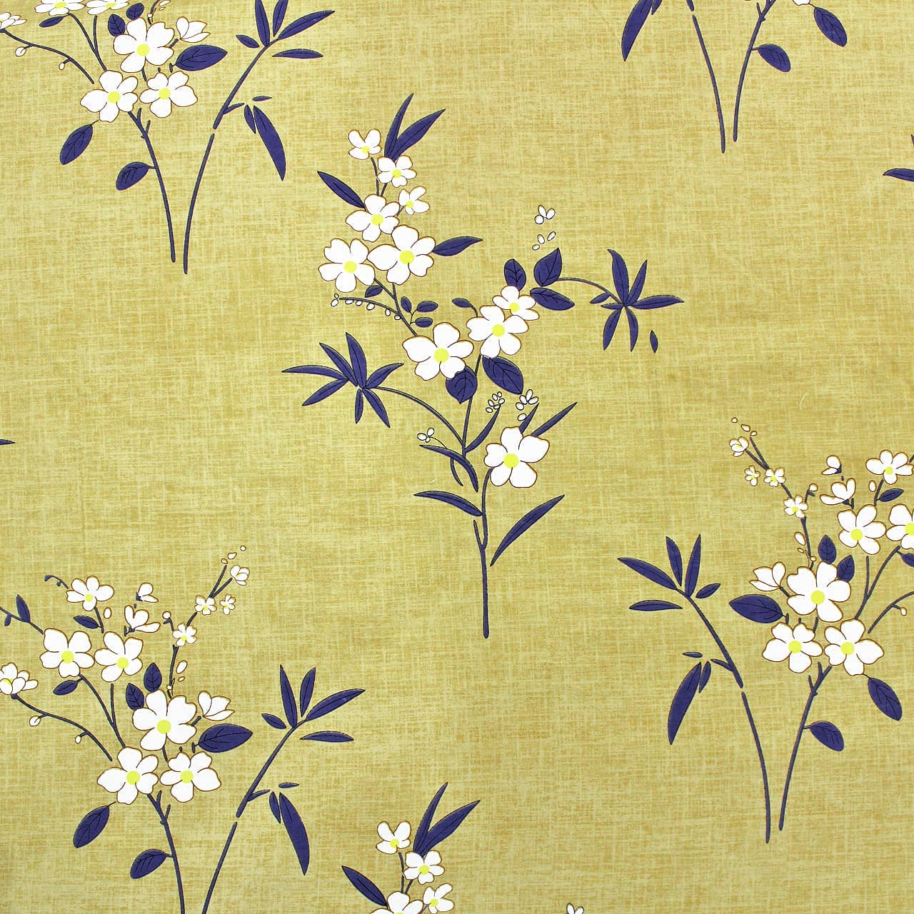 Full View Microfiber Floral Olive Design 